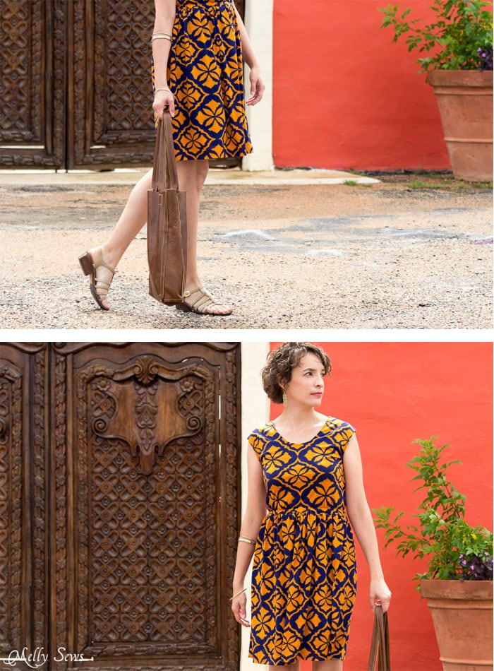 Great print - Tie Back Dress Tutorial - Melly Sews 30 Days of Sundresses - Sew a Sundress with a Free Pattern 