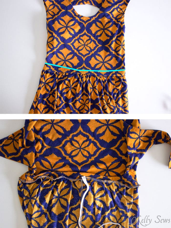 Step 6 - Tie Back Dress Tutorial - Melly Sews 30 Days of Sundresses - Sew a Sundress with a Free Pattern 