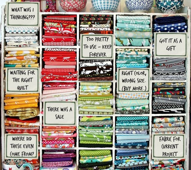 Fabric Filing System - Funny! More sewing humor at Melly Sews