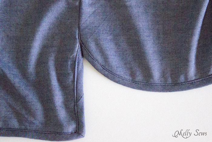 Step 4 - Chambray High Low Skirt Tutorial - Melly Sews