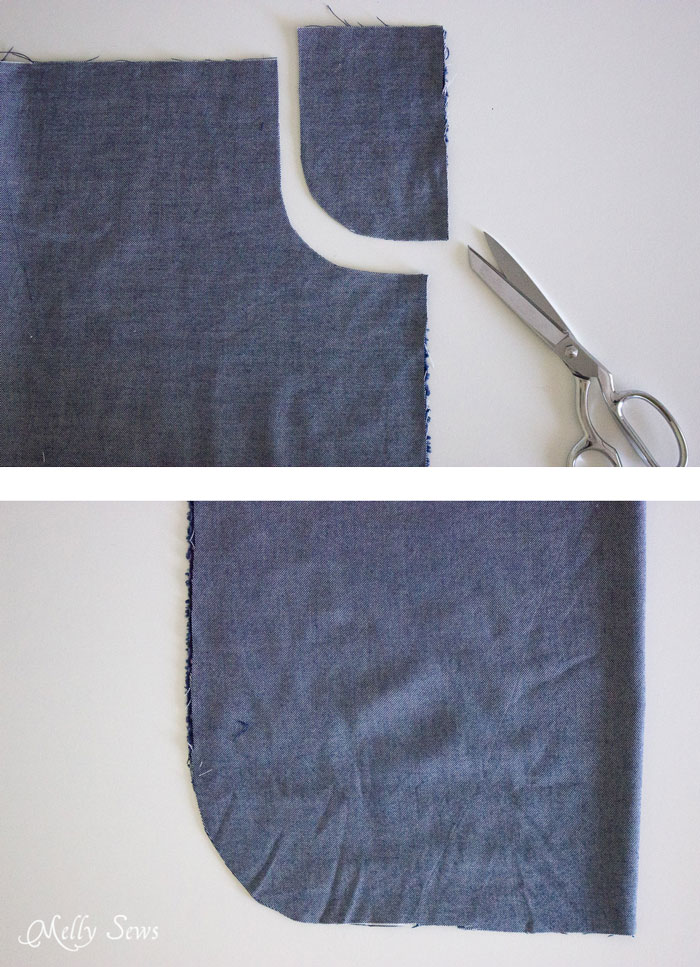 Step 1 - Chambray High Low Skirt Tutorial - Melly Sews 
