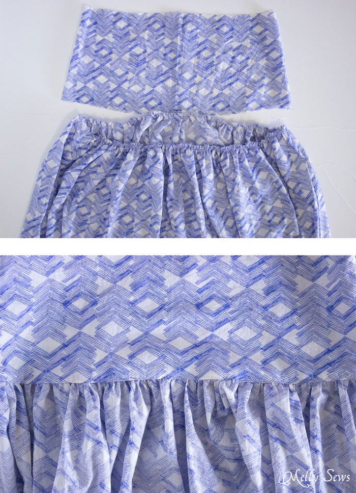 Step 2 - Boho Skirt Tutorial - Sew a Floaty Bohemian Skirt with this tutorial - Melly Sews