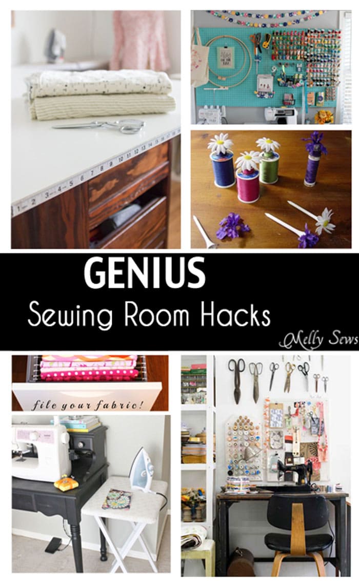 Genius Sewing Room Hacks - Soooo many good ideas! - Melly Sews 