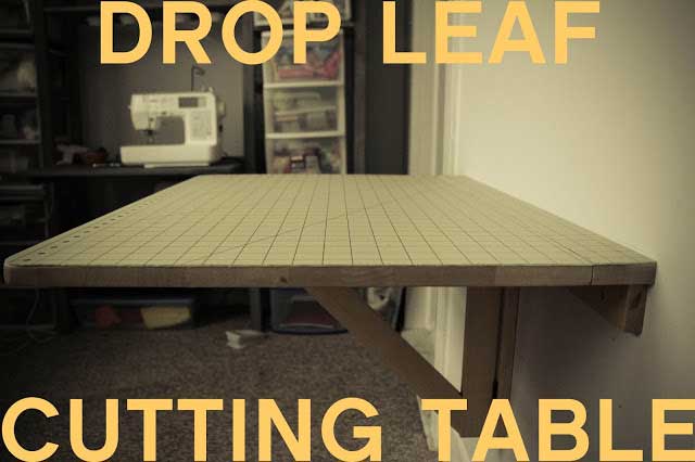Drop Leaf Cutting Table - Grosgrain Fabulous