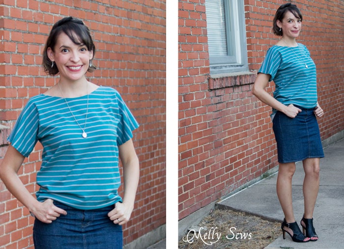 Super cute! Must Make! - 20 Minute Tunic - Sew this top from any kind of knit fabric in about 20 minutes with this EASY how to sew a shirt tutorial from Melly Sews
