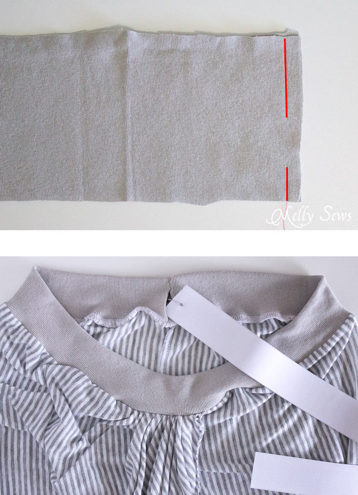 Step 2 - Draped Skirt Tutorial - make this wardrobe staple - it's actually easy! - Sewing tutorial from Melly Sews