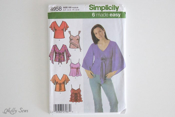 Simplicity 4958 -How to fit a sewing pattern - Melly Sews