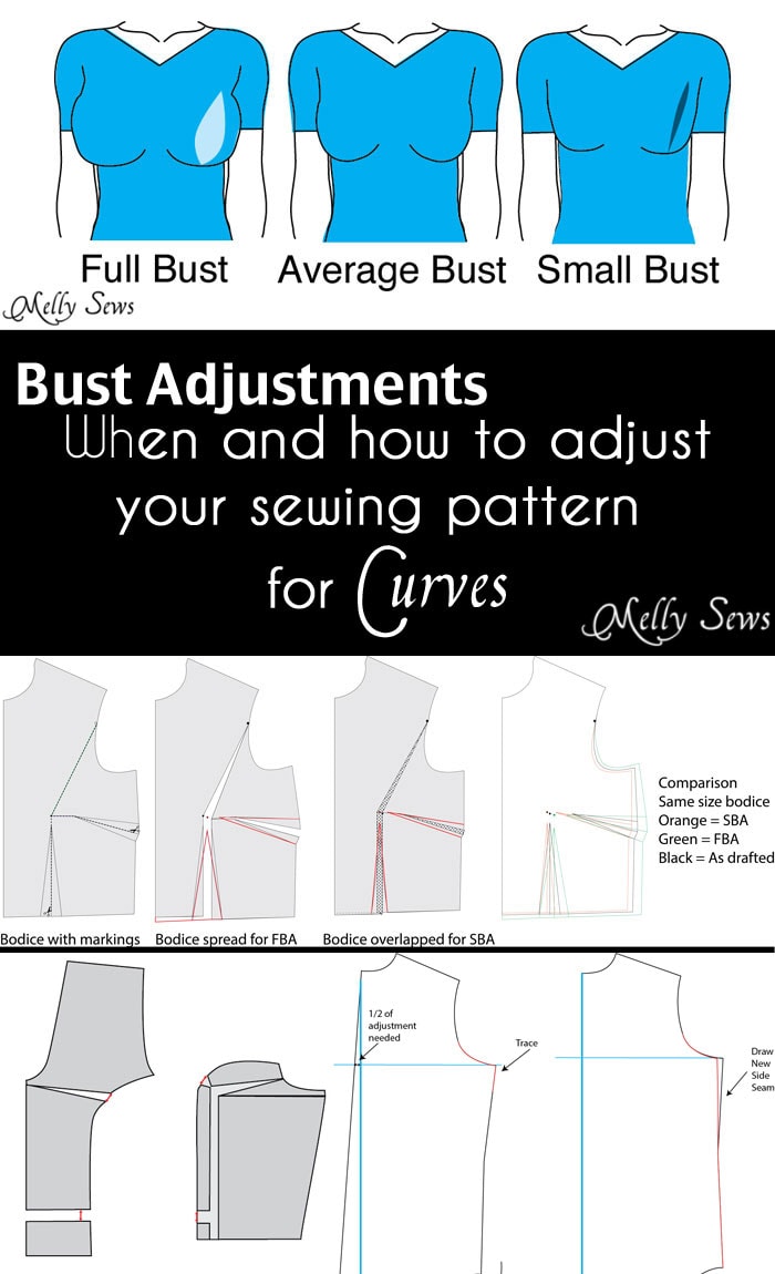 When and how to do a bust adjustment - such an informative post! Must pin for any woman sewing for herself