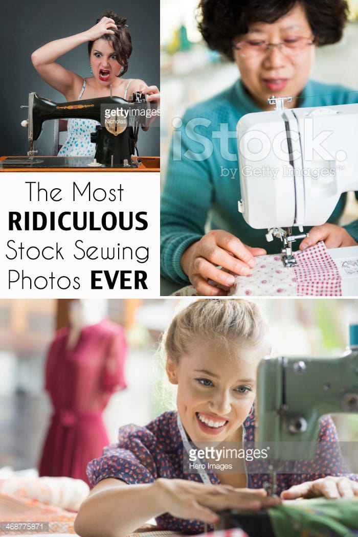 OMG I died laughing! The Most Ridiculous Stock Sewing Photos with hilarious captions - Melly Sews 