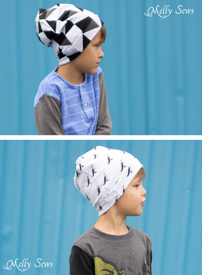 Sew kids knit hats - Sew a Beanie Hat - Make a slouchy hat in any size with this EASY tutorial - Melly Sews