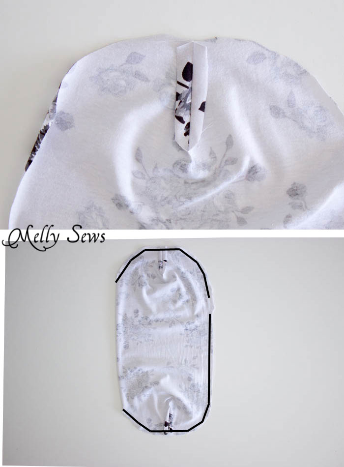 Step 3 - Sew a Beanie Hat - Make a slouchy hat in any size with this EASY tutorial - Melly Sews