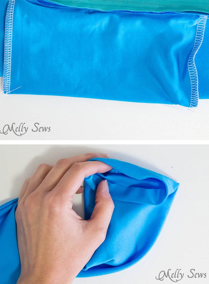 Step 6 - How to Sew a Running Belt with access for your touchscreen - running belt for smartphone - iPhone running belt - Melly Sews