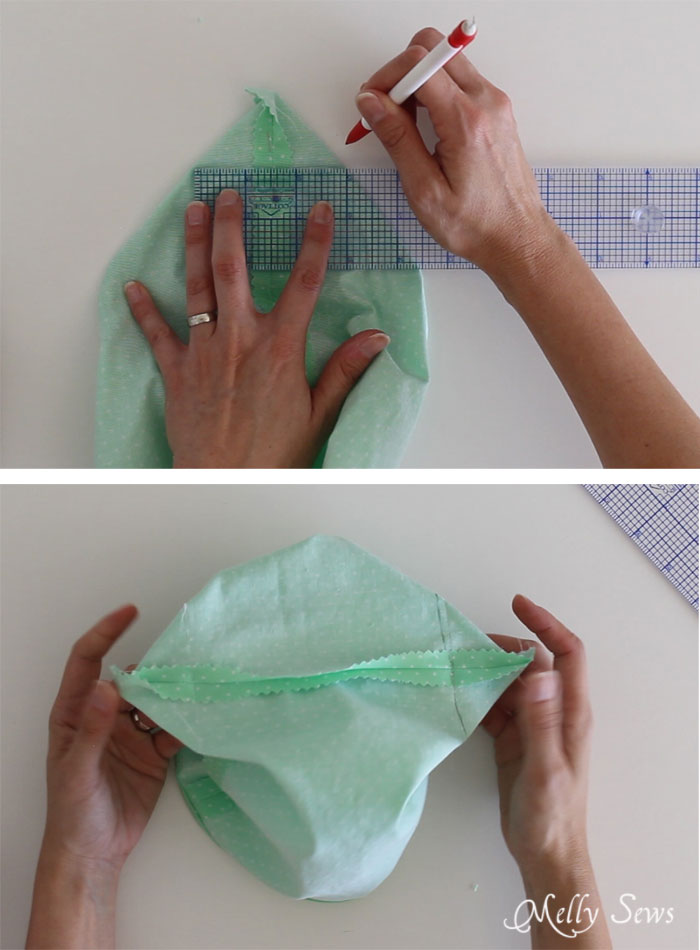 Step 3 - How to sew Fabric Gift Bags - Make Reusable Gift Bags with this tutorial from Melly Sews