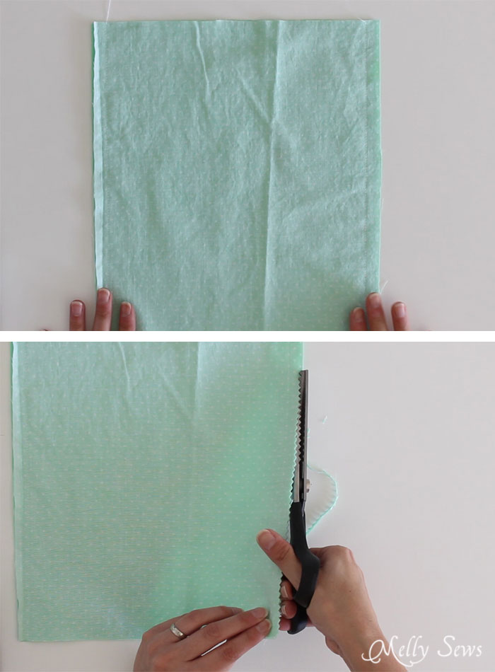 Step 1 - How to sew Fabric Gift Bags - Make Reusable Gift Bags with this tutorial from Melly Sews