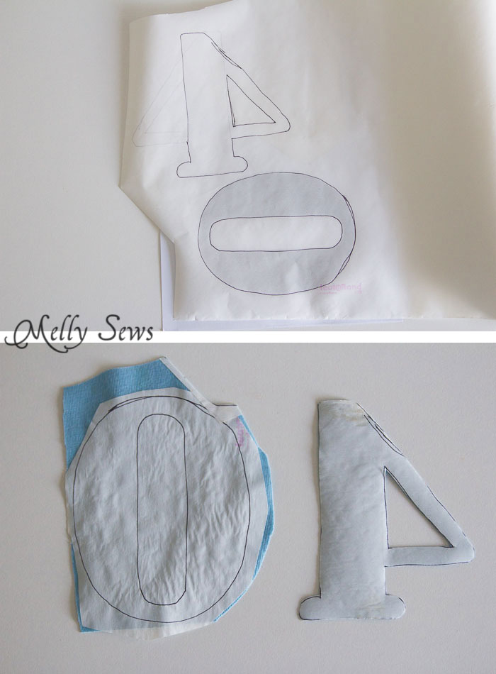 Step 1 - How to Appliqué - Sewing Glossary - Common Sewing Terms defined - Melly Sews