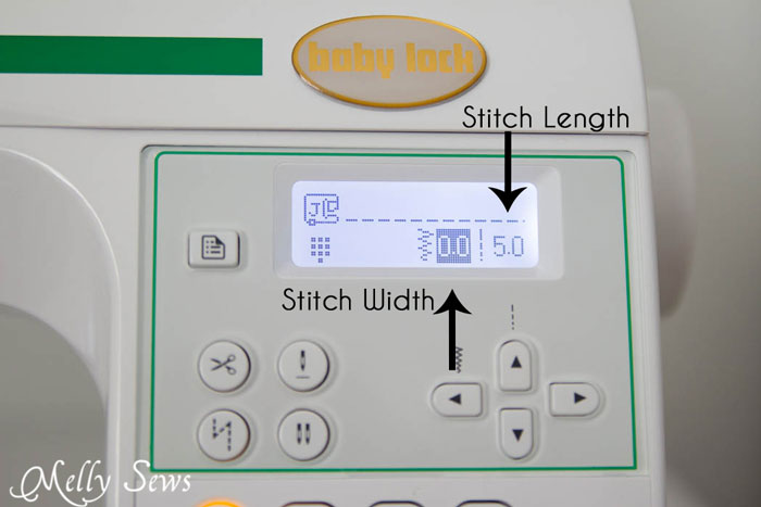 Machine settings to baste - How to Baste in sewing - Sewing Glossary Term - Melly Sews
