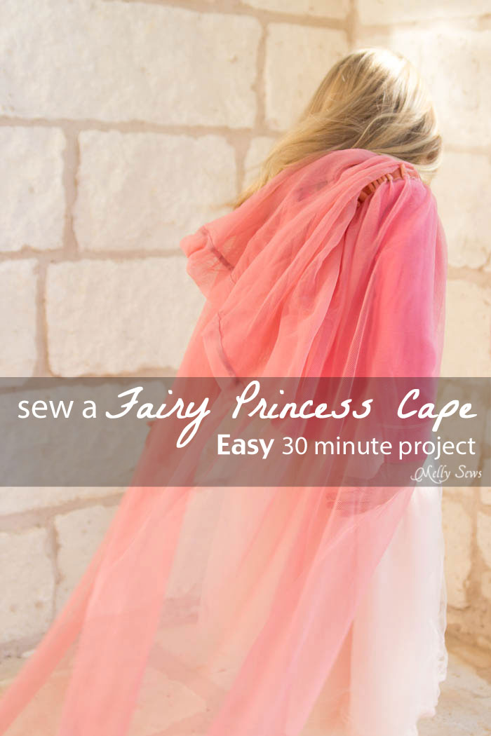 How to make a fairy princess cape - Easy DIY sewing tutorial by Melly Sews