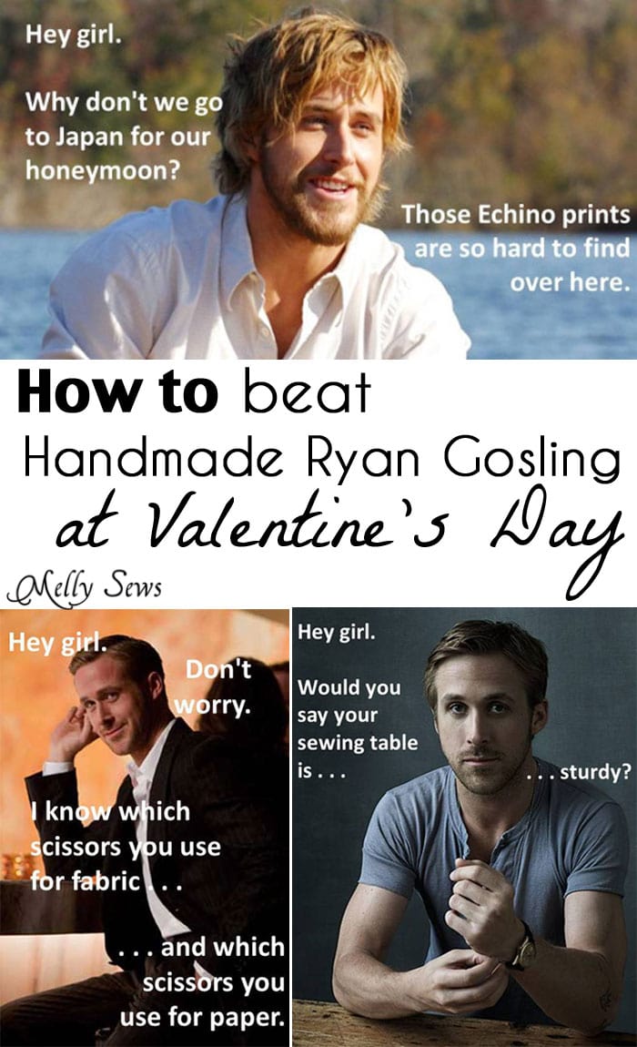 Soooooo funny! This blogger and her husband's commentary on Handmade Ryan Gosling photos - Melly Sews