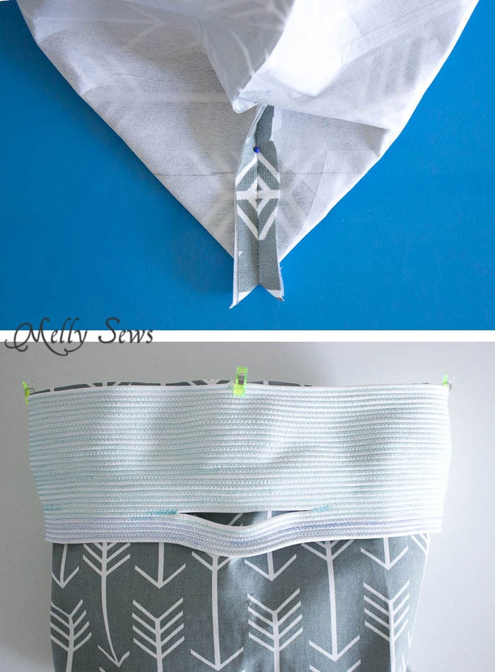 How to box corners - Sew a Rope Handled Tote - DIY Tote Tutorial - Melly Sews