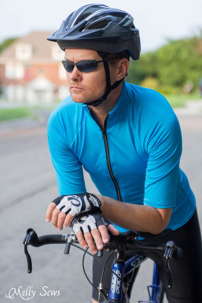 Men's DIY Bike Jersey - Sew a Bike Jersey - How to Modify a Women's Pattern for Men - Melly Sews