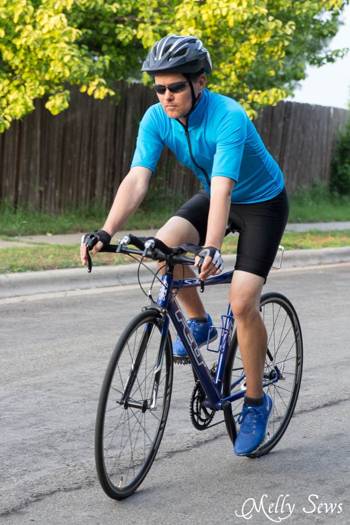 Sew a Bike Jersey - How to Modify a Women's Pattern for Men - Melly Sews