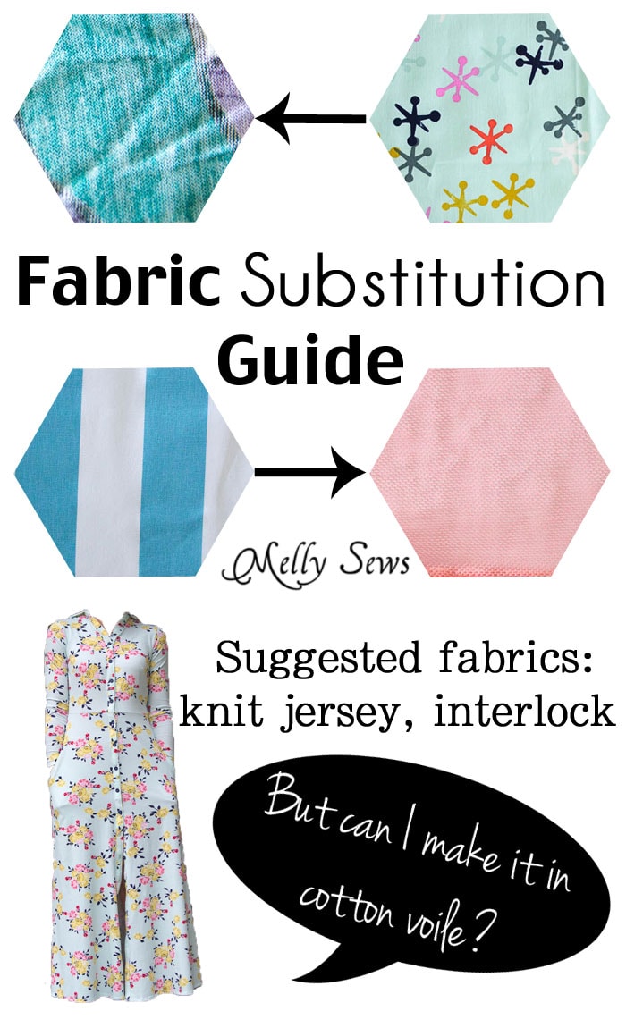 Fabric Substitutions - Can I Sew a Pattern for Knit with ...