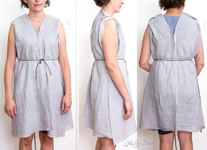 Step 2 - Linen Sundress Tutorial - DIY Dress for any size by Melly Sews for (30) Days of Sundresses