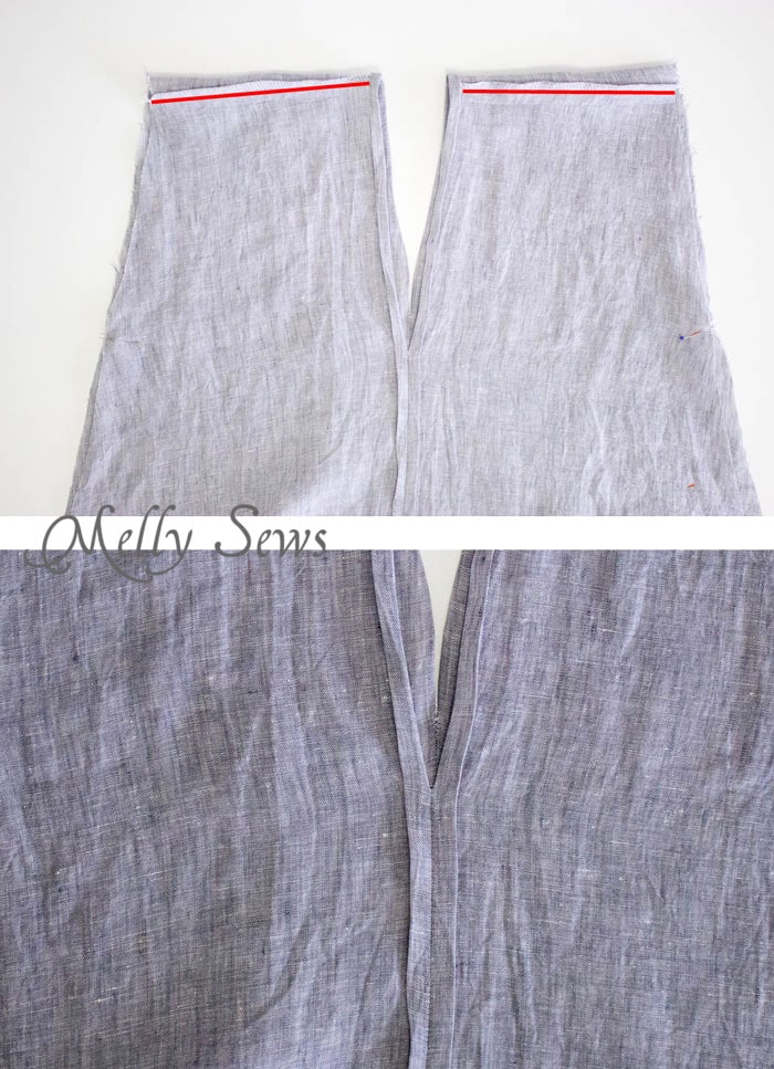 Step 3 - Linen Sundress Tutorial - DIY Dress for any size by Melly Sews for (30) Days of Sundresses