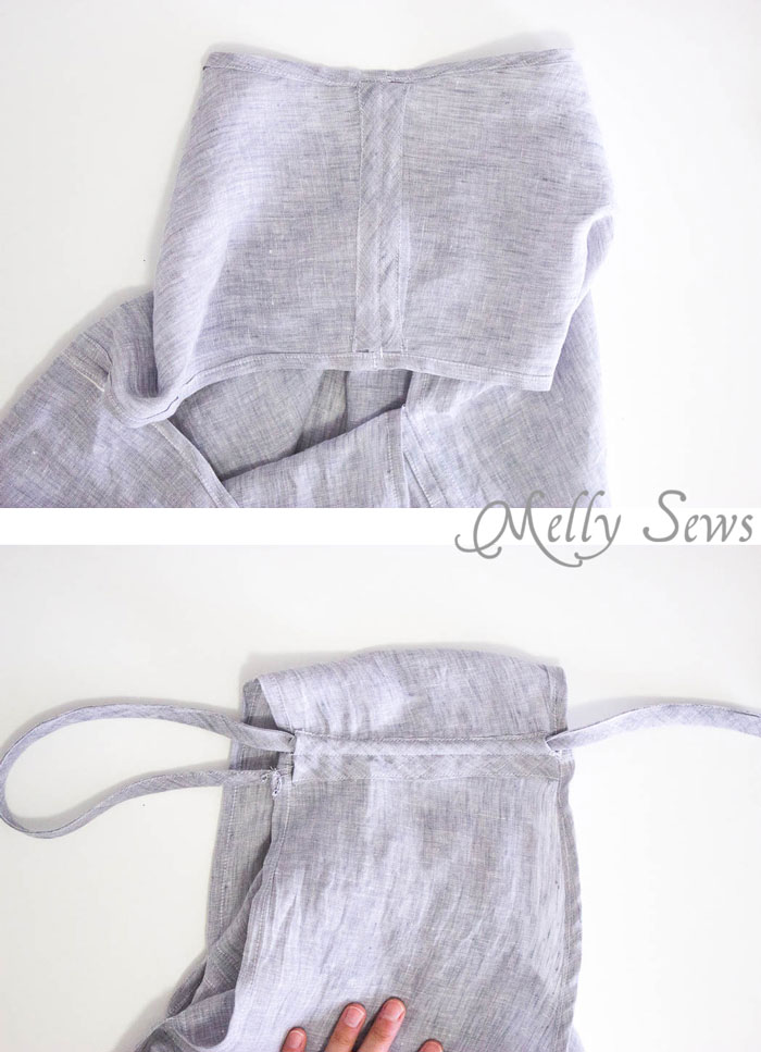 Step 4 - Linen Sundress Tutorial - DIY Dress for any size by Melly Sews for (30) Days of Sundresses
