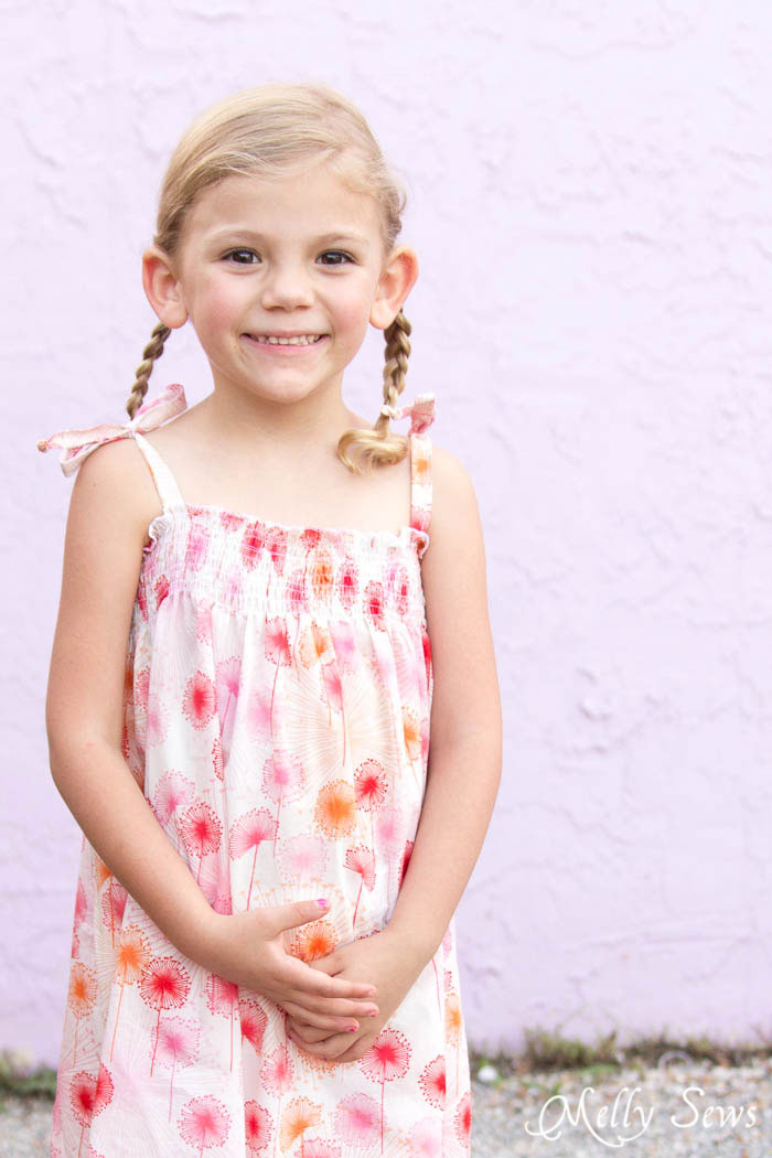 Must Make! Sew an easy shirred sundress - so cute and quick! DIY sewing tutorial by Melly Sews for (30) Days of Sundresses