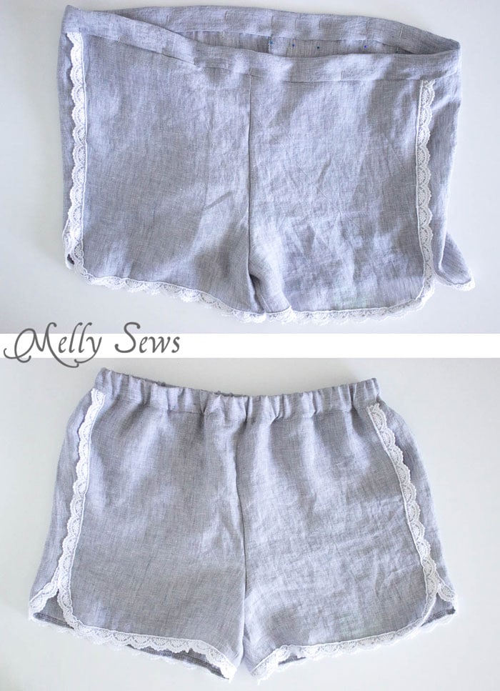 Step 6 - Sew these DIY shorts with a free pattern from Melly Sews