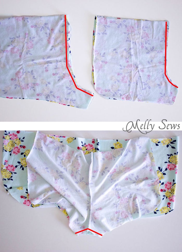 Step 1 - DIY Pom Pom Trim Shorts - These easy to make shorts are at home on the beach or at a concert. Sew boho shorts with this free pattern and tutorial by Melly Sews