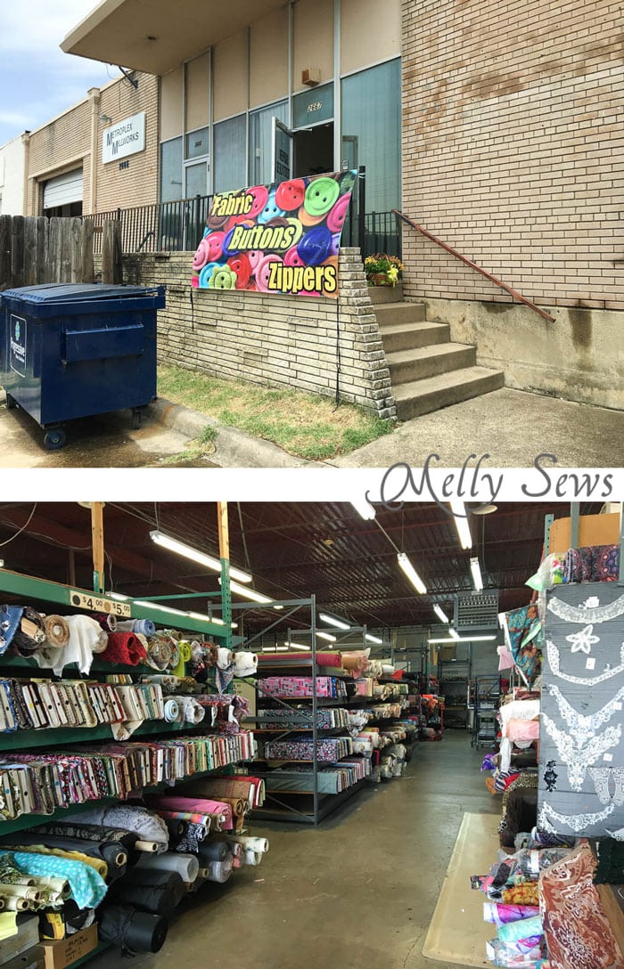 Button and Fabric Warehouse - Warehouse Fabric Shopping in Dallas - a Guide to Inexpensive Fabric - Melly Sews
