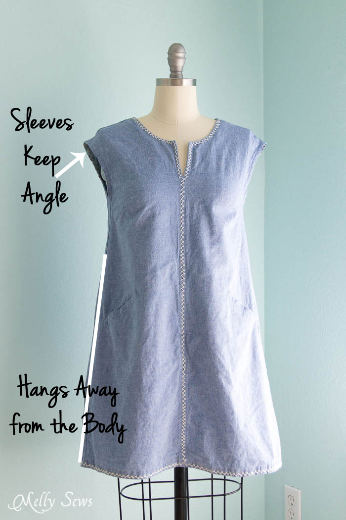 Cotton Chambray - How Fabric Drape Affects a Sewing Pattern - Melly Sews