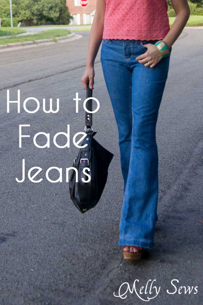 How to Fade Jeans Jeanious Ideas Melly Sews