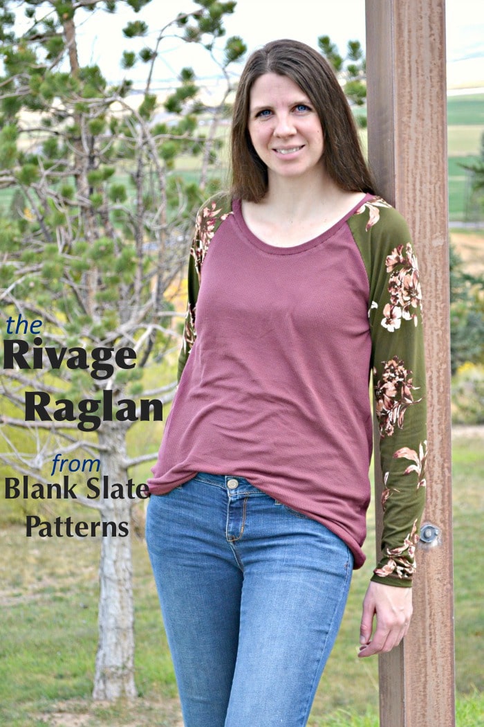 Rivage Raglan sewing pattern by Blank Slate Patterns sewn by Paisley Roots