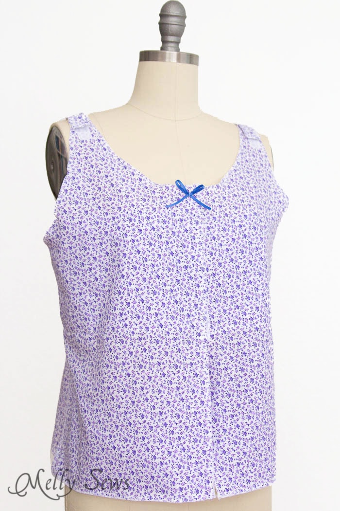 This Would Be a GREAT Charity Sewing Project - Post Surgery Camisole for Mastectomy or other upper body surgery - Pattern and Video Tutorial - Melly Sews 