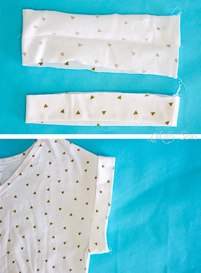 Step 2 - Make a ruffled hem tshirt - sew a t-shirt with a ruffle hem using this pattern and tutorial from Melly Sews