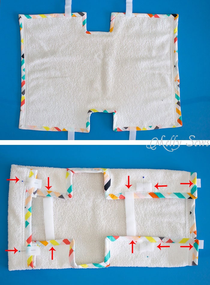 Step 4 - Great unusual gift idea for the book lover - a Bathtub Book Cover to protect books while in the bath - DIY sewing tutorial by Melly Sews