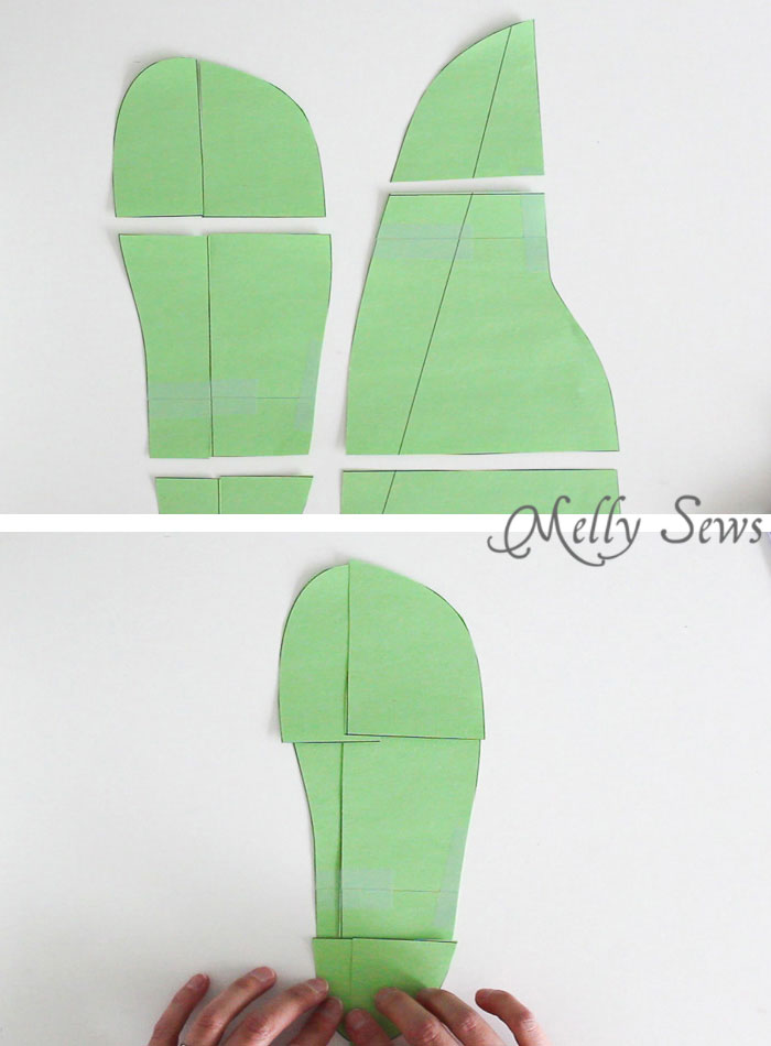 How to enlarge or shrink the pattern - Sew Slippers - a Free Pattern and Video Tutorial to make these DIY Slippers for Men, Women, or Kids - Melly Sews