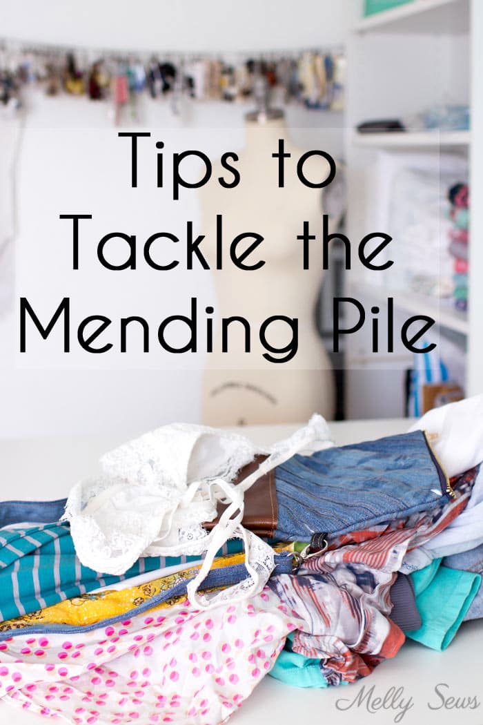 How to Mend - Get through your mending pile with these tips and tricks from Melly Sews - DIY alterations