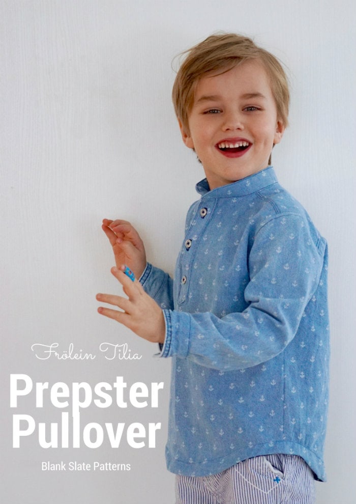 Prepster Pullover by Blank Slate Patterns sewn by Frölein Tilia