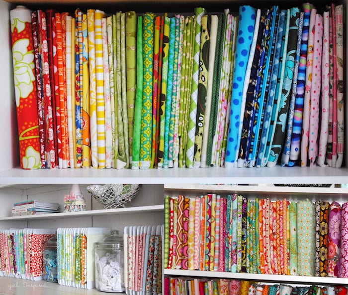 Organizing your fabric stash - tips and tricks from Melly Sews