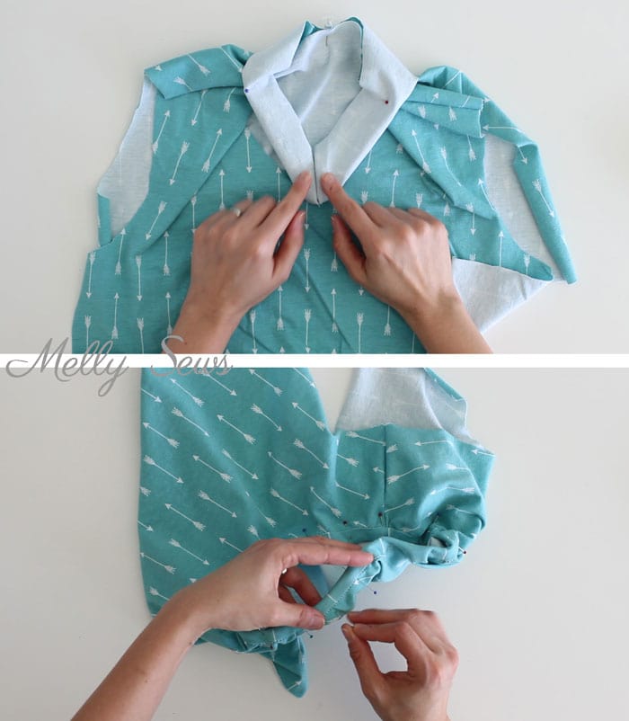 How to Bind a Knit Neckline - 3 ways to sew a knit neckband - finish a knit neckline with one of these methods - video included! Melly Sews
