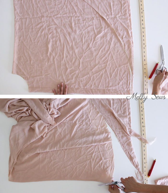 Step 2 - How to Sew a Circle Skirt - DIY Circle Skirt with a Waistband - Melly Sews