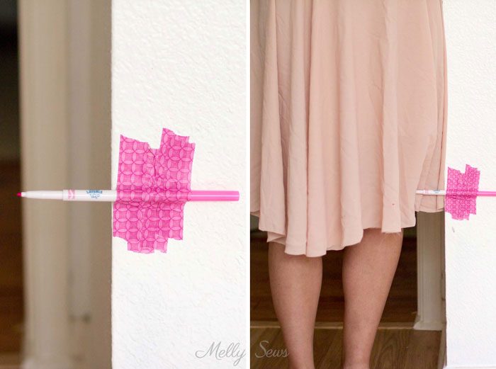 What a genius tip! How to hem a skirt - Melly Sews 