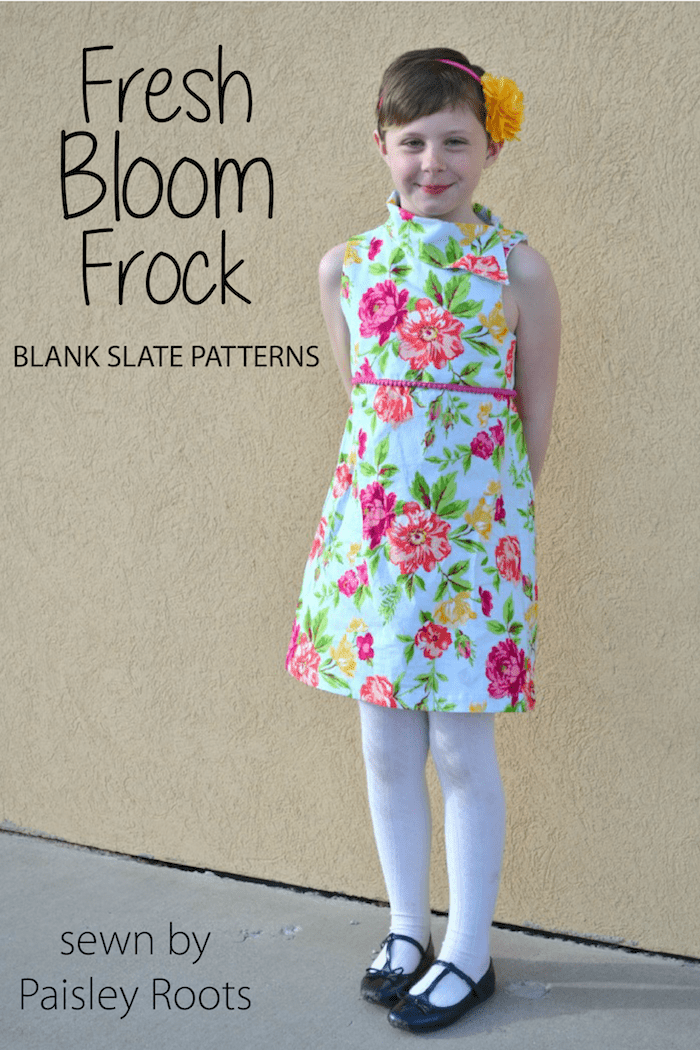 Fresh Bloom Frock sewing pattern from Blank Slate Patterns sewn by Paisley Roots
