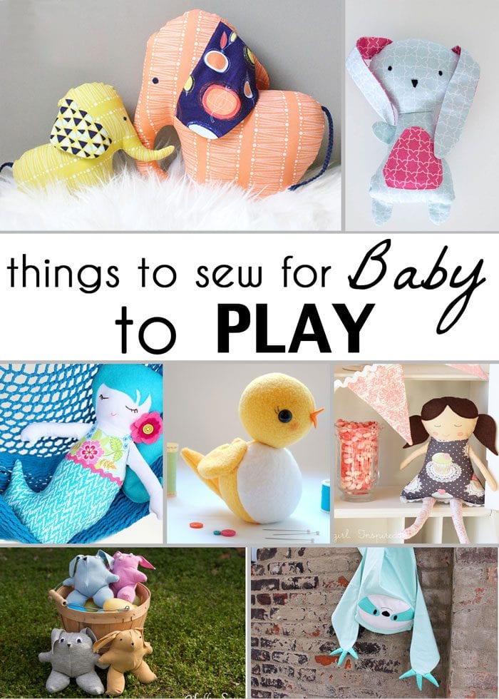 Cute baby toys to sew! 21 Gifts to Sew for Baby - So many adorable ideas for things to sew for babies! - Melly Sews