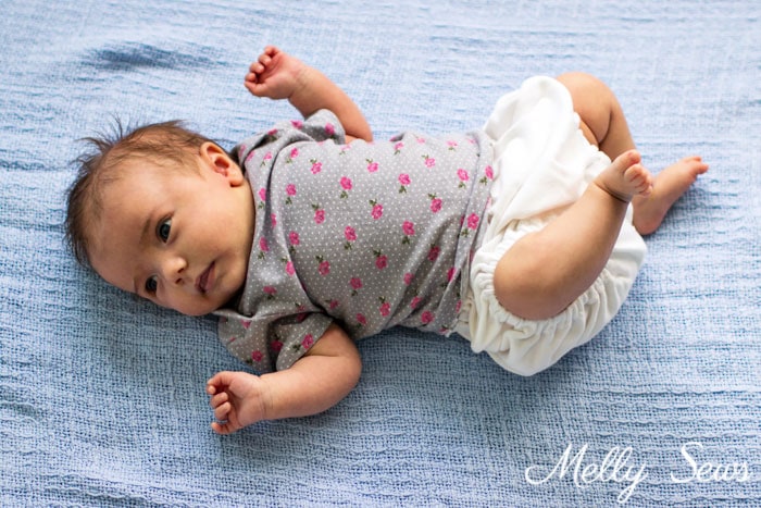 So sweet! Sew a baby tshirt - super cute free pattern - would be an adorable baby gift! Tutorial and video from Melly Sews 