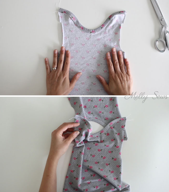 Step 3 - Sew a baby tshirt - super cute free pattern - would be an adorable baby gift! Tutorial and video from Melly Sews 